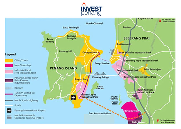 Penang Business Map Location 