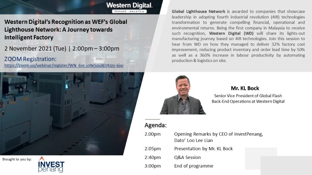 [CEO Speaks 2021] Western Digital’s Recognition as WEF’s Global Lighthouse Network: A Journey towards Intelligent Factory