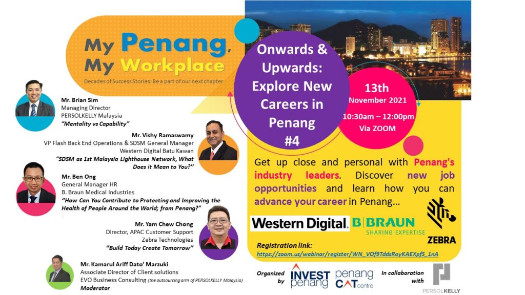 [Webinar] Onwards & Upwards: Explore New Careers in Penang #4