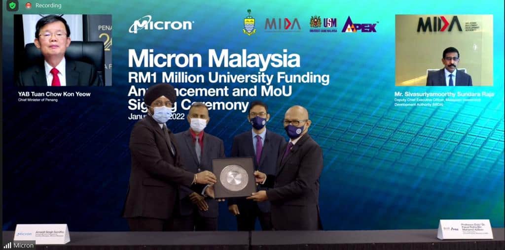 Micron Invests RM1mil for Local Universities to Embark on R&D
