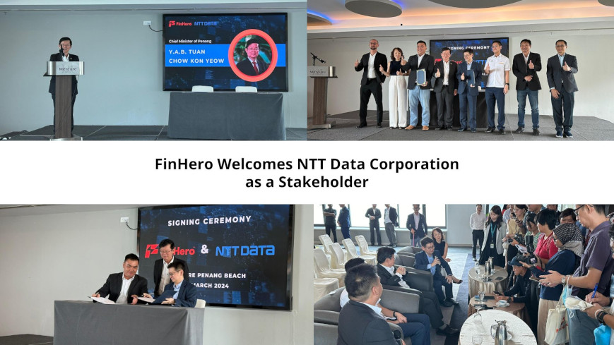 [Press Release] FinHero Welcomes NTT Data Corporation as a Stakeholder